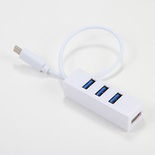 USB 3.1 Type C to Multiple 4 USB 3.0 Converter Adapter HUB White #05749461