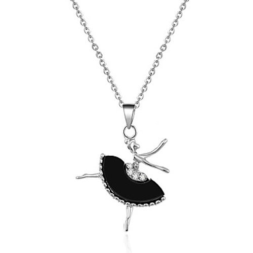 Women's Crystal Crossover Pendant Necklace - Crystal, Imitation Diamond Personalized, Luxury, Tassel Handmade, Magnetic, Hypoenic Silver Necklace Jewelry For Wedding, Party, Daily #05351893