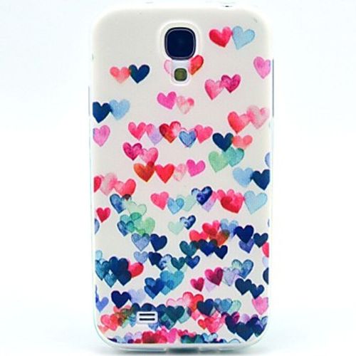 Case For Samsung Galaxy Samsung Galaxy Case Pattern Back Cover Heart TPU for S4 #02608033