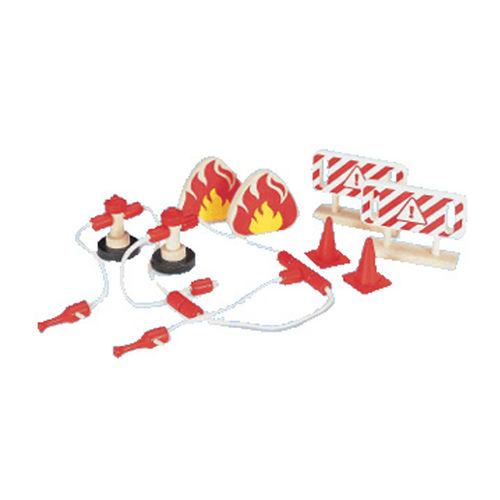 Pintoy Wooden Toy Fire Fighting Accessories