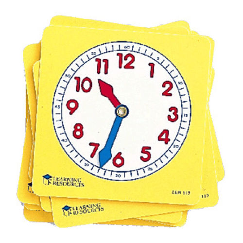 Learning Resources Pupil Clock Dials (Set of 10)