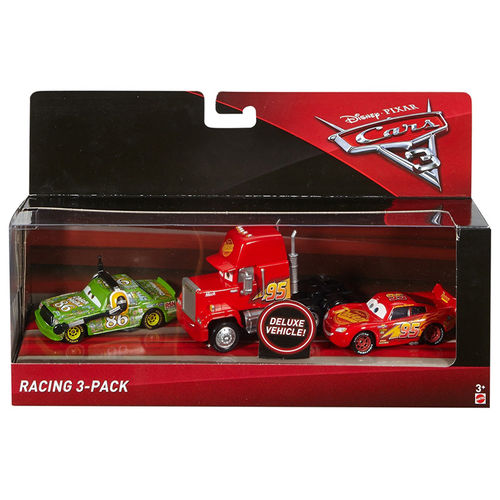 Disney Pixar Cars 3 Racing 3-Pack MACK, LIGHTNING & CHICK