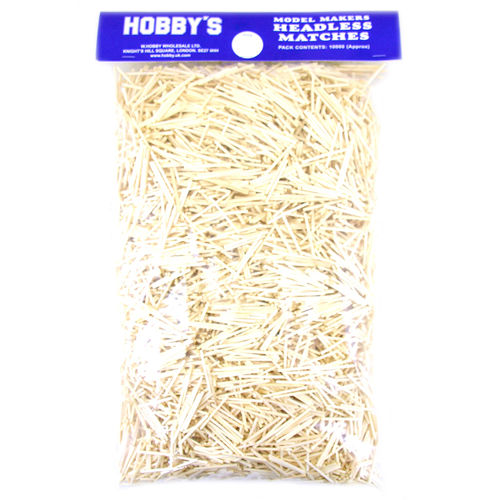 Hobby's Headless Matchstick 10,000 Pack Approx for Model Making 