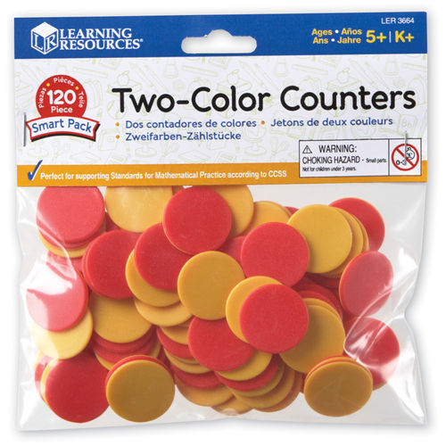Learning Resources Two-Colour Counters 120 Pack