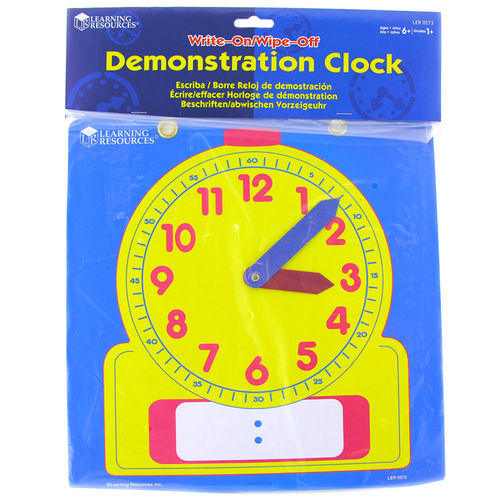 Learning Resources Write-On/Wipe-Off Demonstration Clock