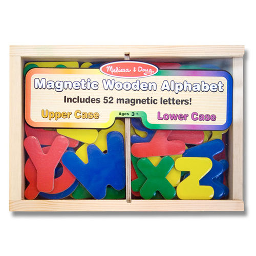 Melissa & Doug Magnetic Wooden Alphabet