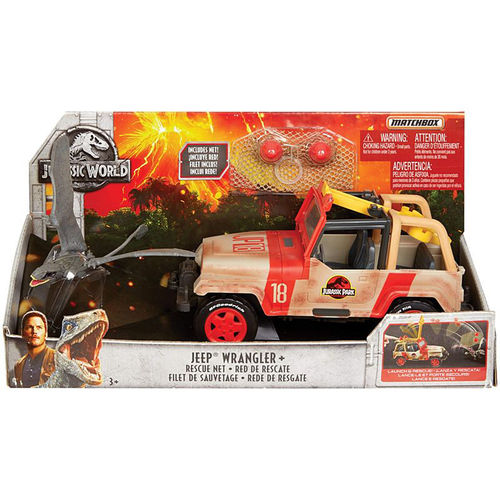 Matchbox Jurassic World Jeep Wrangler + Rescue Net