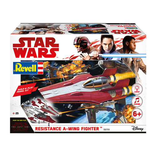 Revell Star Wars Build & Play Red Resistance A-Wing Fighter (Scale 1:44) (Level 1)