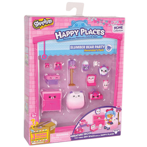 Shopkins Happy Places Decorator Pack (Series 2) SLUMBER BEAR PARTY