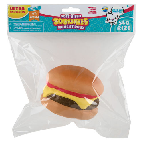 Soft 'N Slo Squishies Fun Food Ultra (Series 3) HAMBURGER