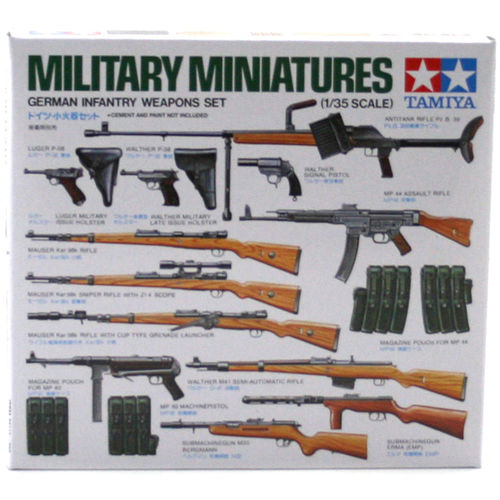 Tamiya WWII German Infantry Weapons Set (Scale 1:35)