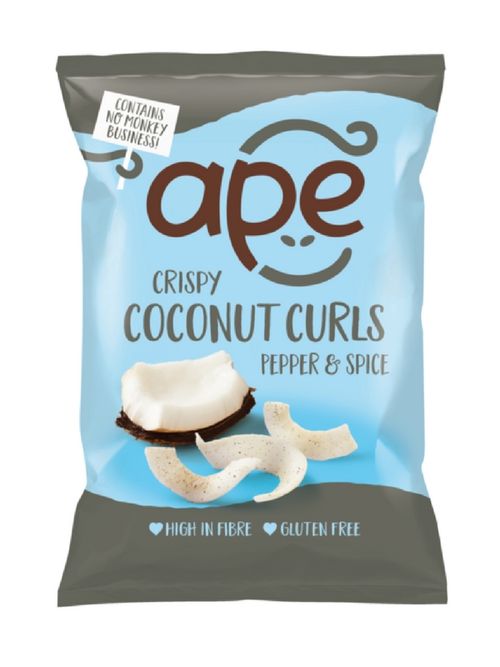 Coconut Curls with Pepper and Spice, 20g (Ape Snacks)
