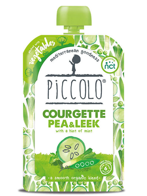 Courgette, Pea and Leek with Mint Pur e, Organic 100g (Piccolo)