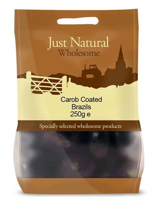 Carob Coated Brazil Nuts 250g (Just Natural Wholesome)