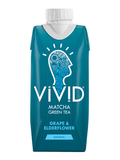 Matcha Tea with Grape & Elderflower 330ml (Vivid)