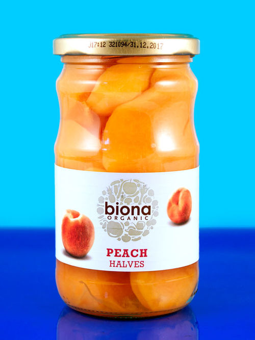 Peach Halves in Juice,  350g (Biona)