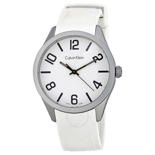 calvin klein watches white