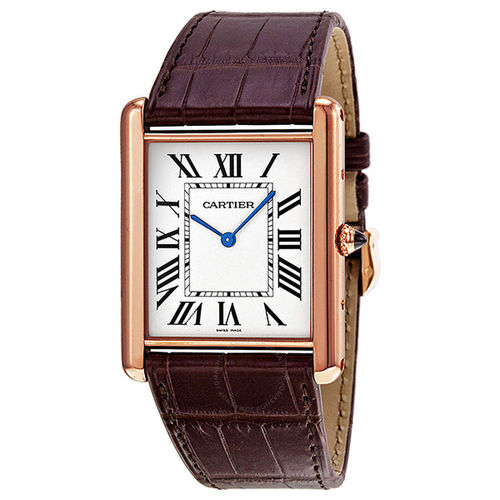 Cartier - Tank Louis Cartier Watch - Watch gold/Gold/Leather