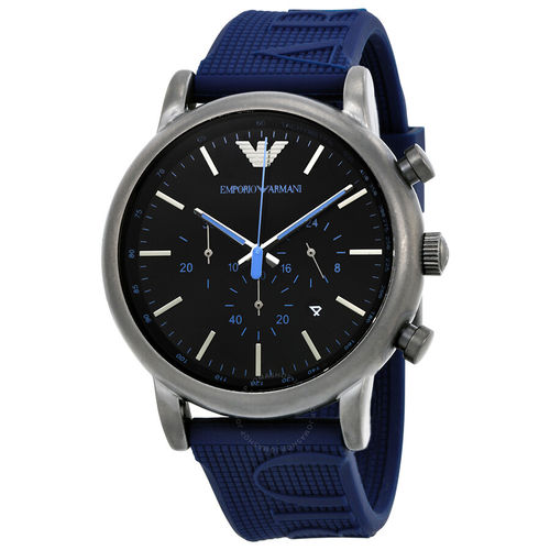 emporio armani luigi black watch