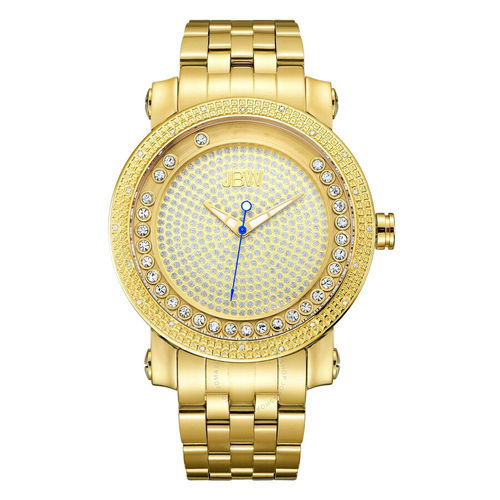 Men's JBW Heist 1/5 CT. T.W. Diamond Chronograph 18K Gold Plate Two-Tone  Watch with Square Dial (Model: J6380B) | Zales
