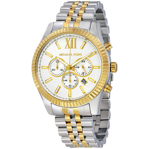 michael kors mens white watch