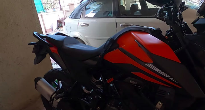 modified KTM 390 Adventure