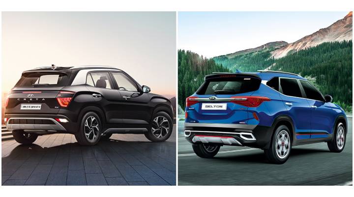 2020 Hyundai Creta vs Kia Seltos Rear Image