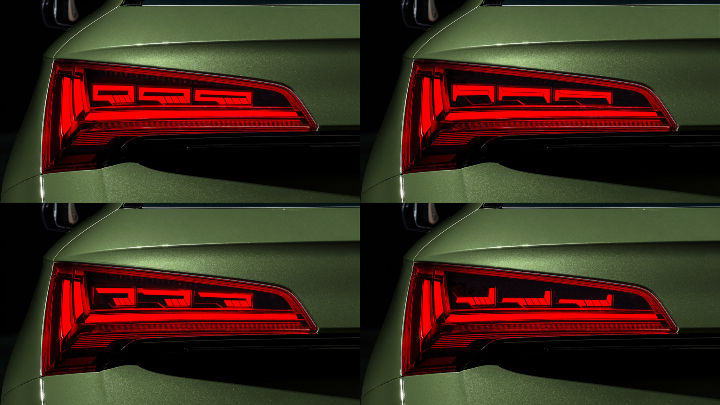 2021 Audi Q5 facelift OLED lights