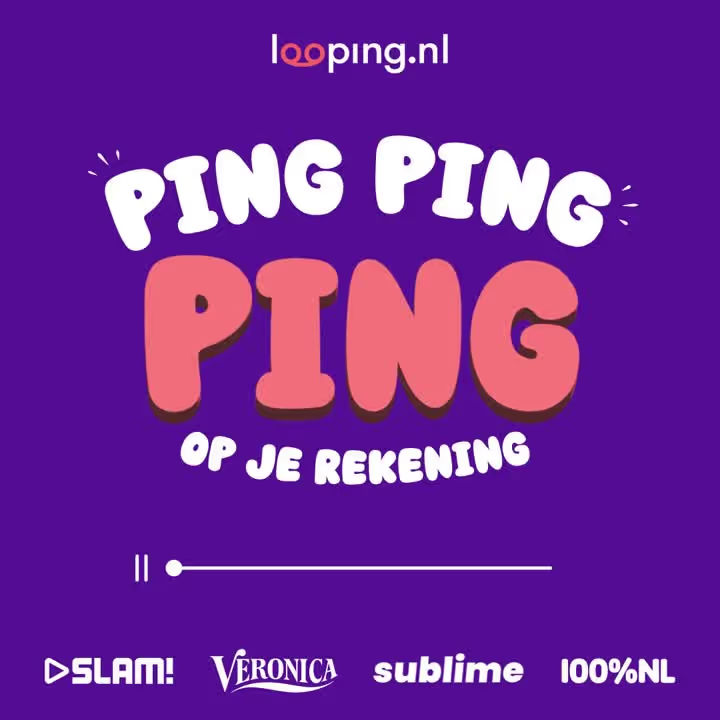 Ping, ping, ping op je rekening: De nieuwe hit van Looping.com