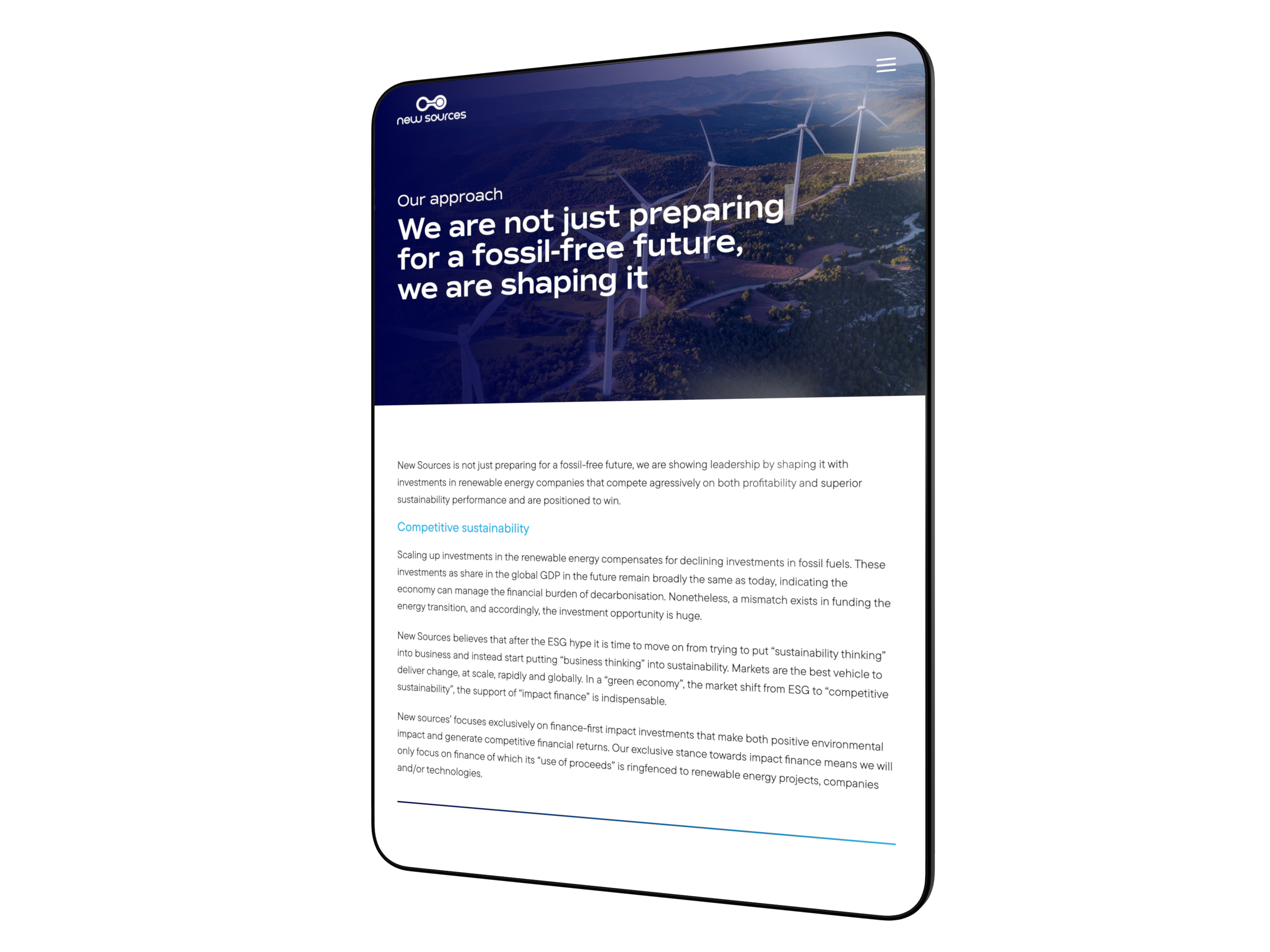 Opportunity of our generation