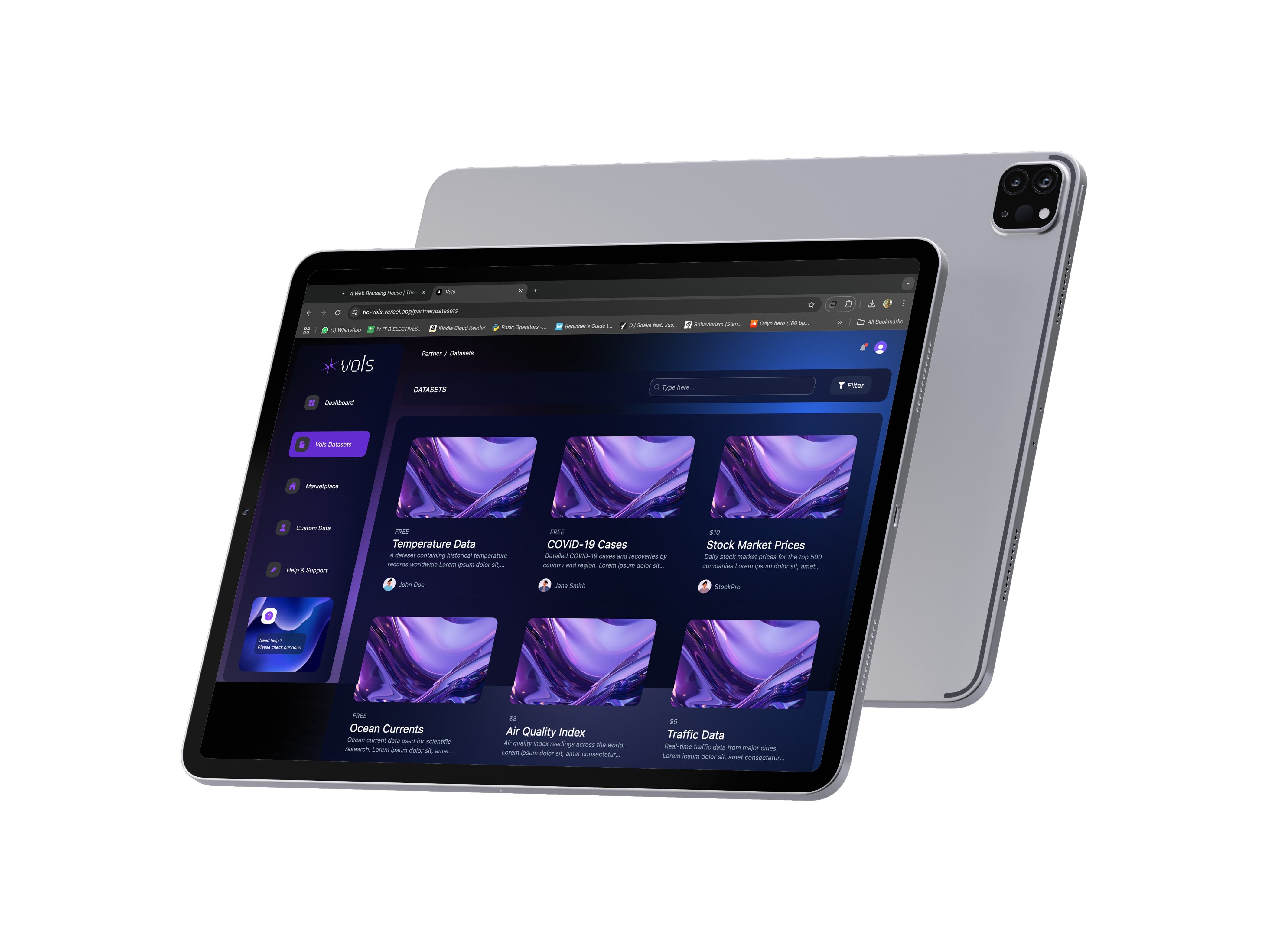 About the design agency iPad