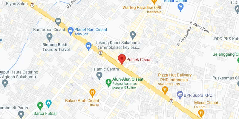 Pertigaan Polsek Cisaat