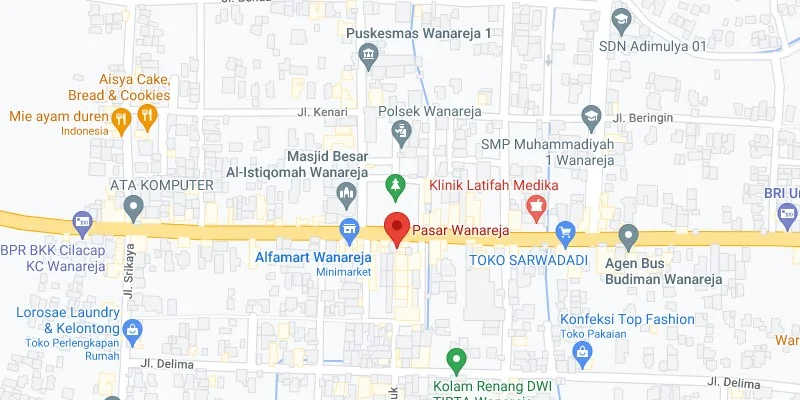 1. Depan Pasar Wanareja