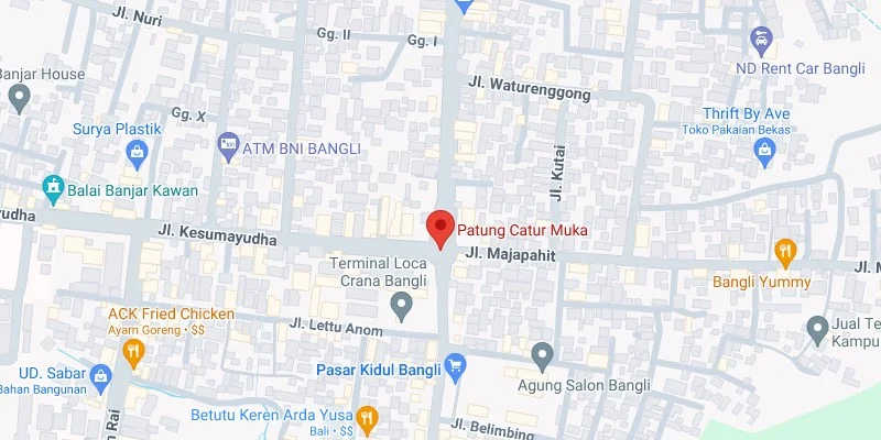 1. Simpang Patung Catur Muka