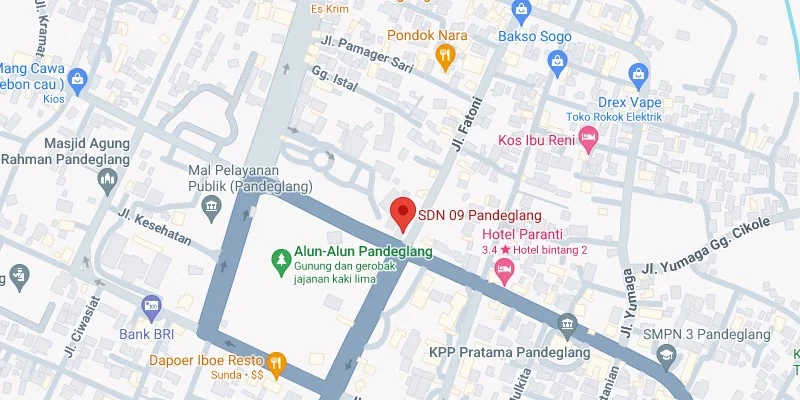 2. Perempatan SDN 09 Pandeglang