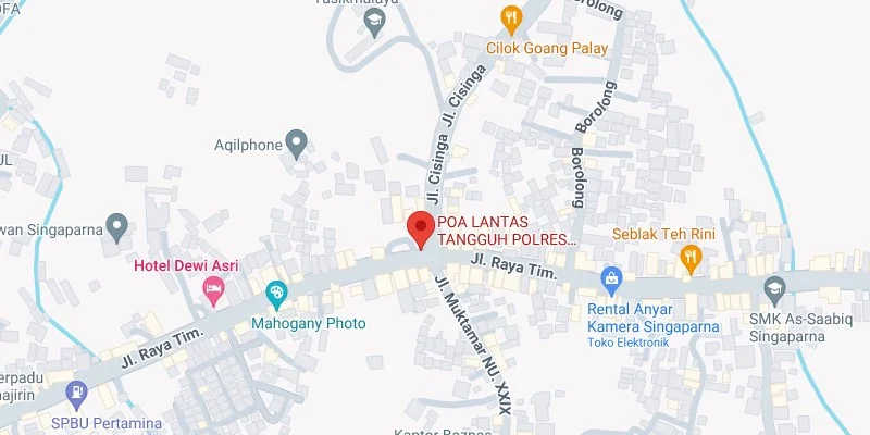 Perempatan POA Lantas Tangguh Polres Tasikmalaya