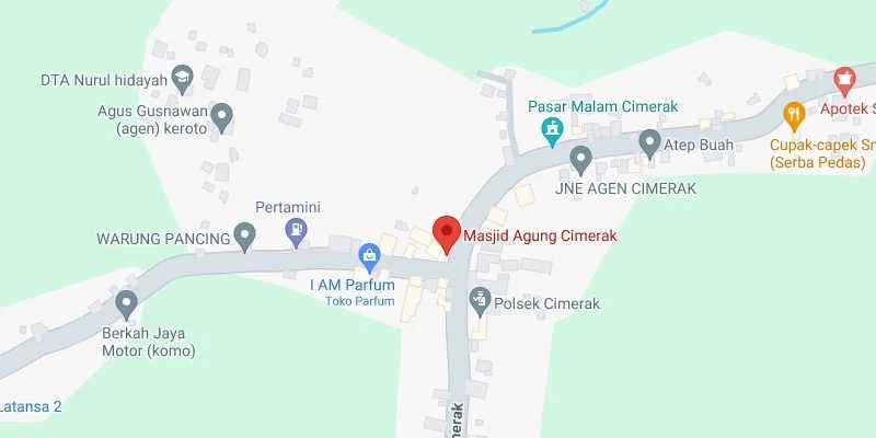 Pertigaan Masjid Agung Cimerak