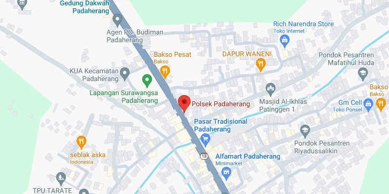Dekat Polsek Padaherang