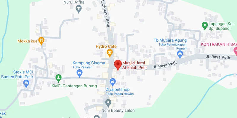 Pertigaan Masjid Jami Al-Falah Petir