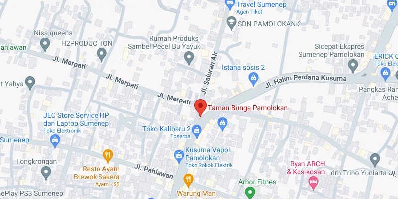 1. Pertigaan Taman Bunga Pamolokan