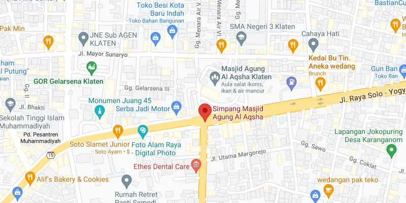1. Simpang Masjid Agung Al Aqsha
