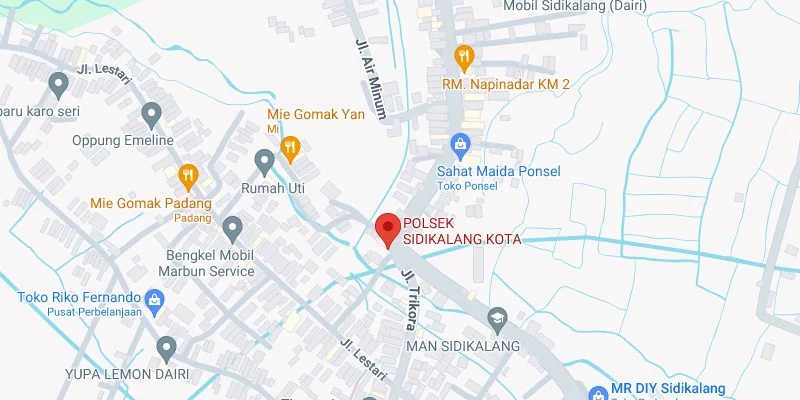 1. Simpang Polsek Sidikalang Kota