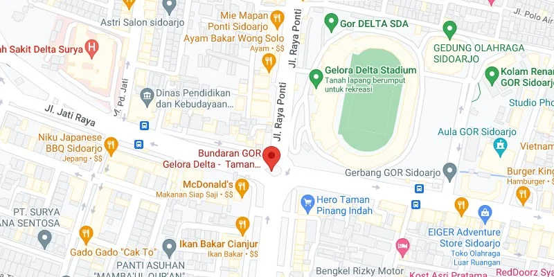 2. Perempatan Bundaran GOR Gelora Delta