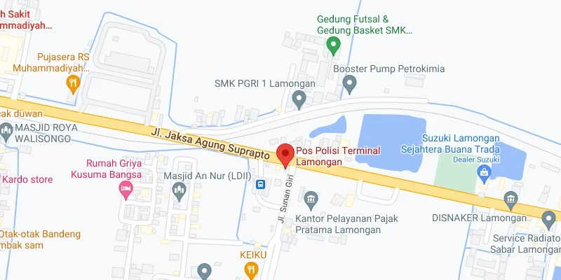 3. Pertigaan Pos Polisi Terminal Lamongan