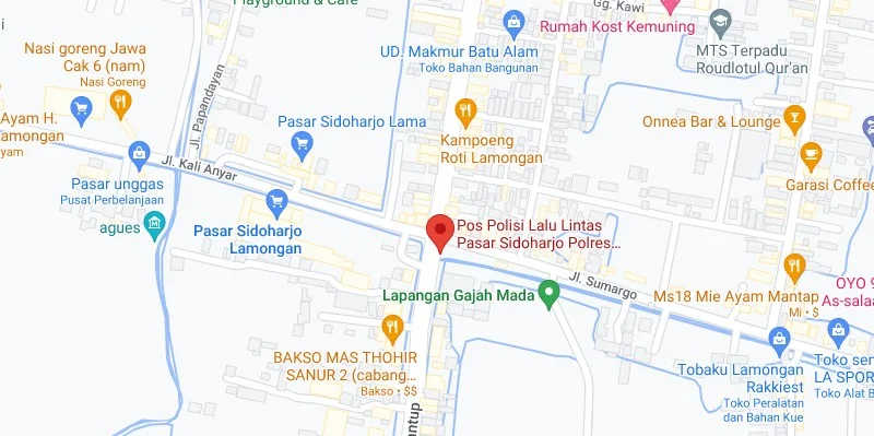 4. Perempatan Pos Polisi Lalu Lintas Pasar Sidoharjo