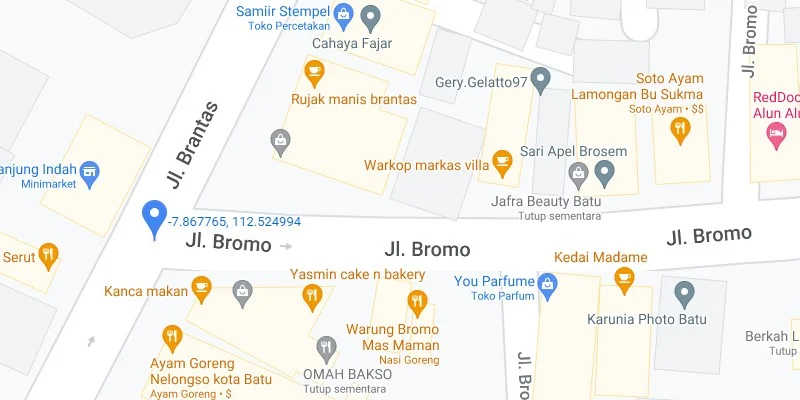 4. Pertigaan Jl. Brantas - Bromo