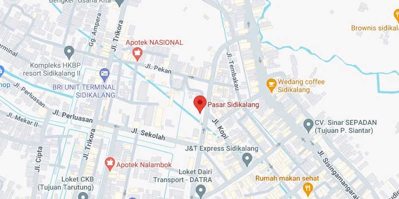 4. Pertigaan Pasar Sidikalang
