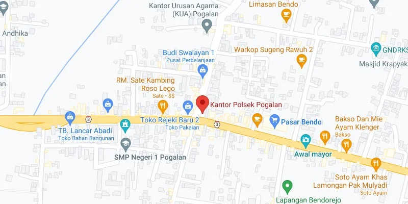 5. Perempatan Polsek Pogalan