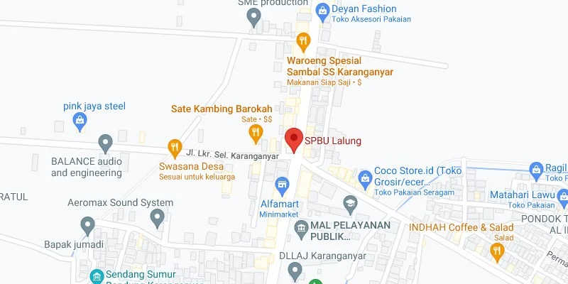 5. Perempatan SPBU Lalung