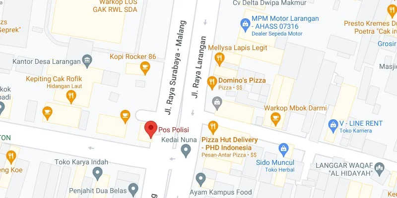 5. Pertigaan Pos Polisi Larangan